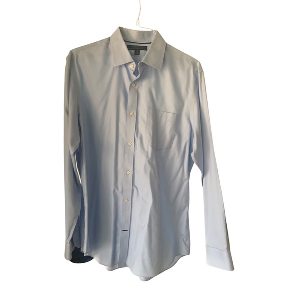Blue banana republic dress shirt. Size 16-16.5 (large) - Picture 2 of 2